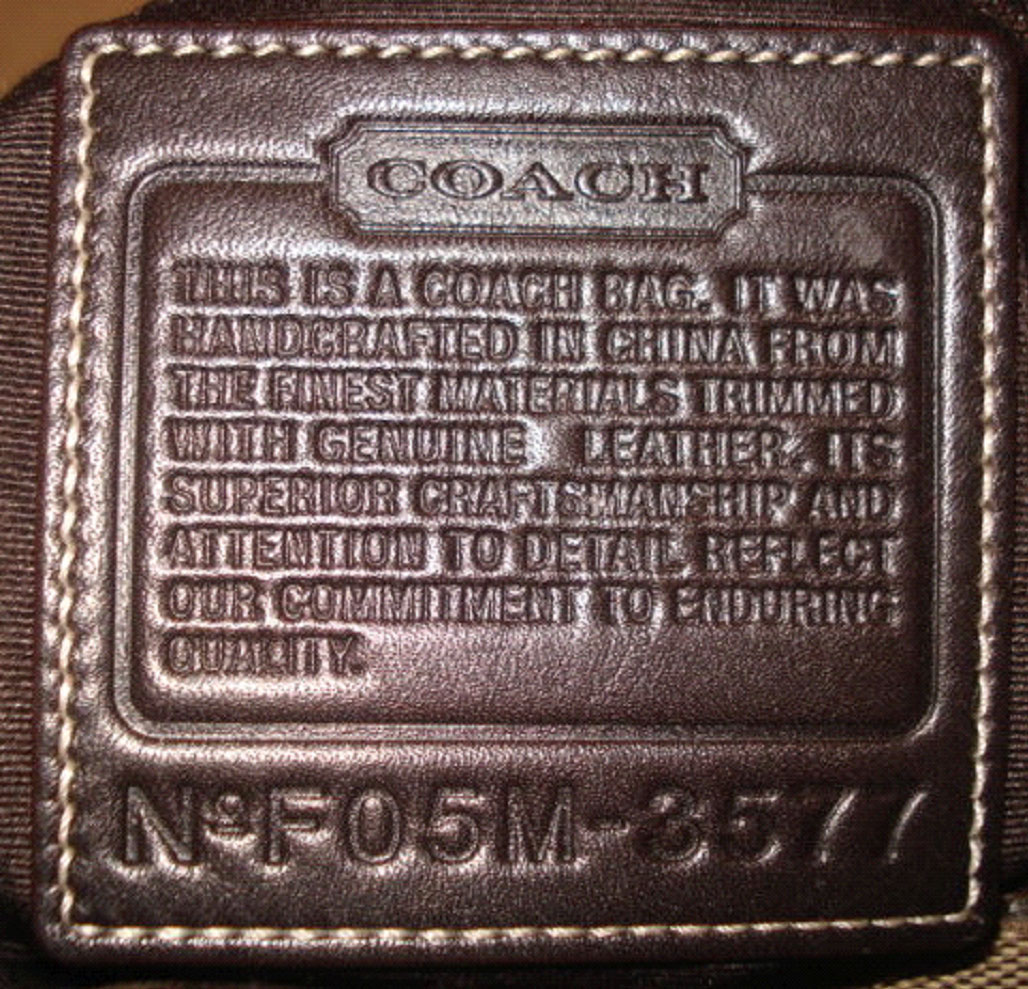 coach serial number authentication
